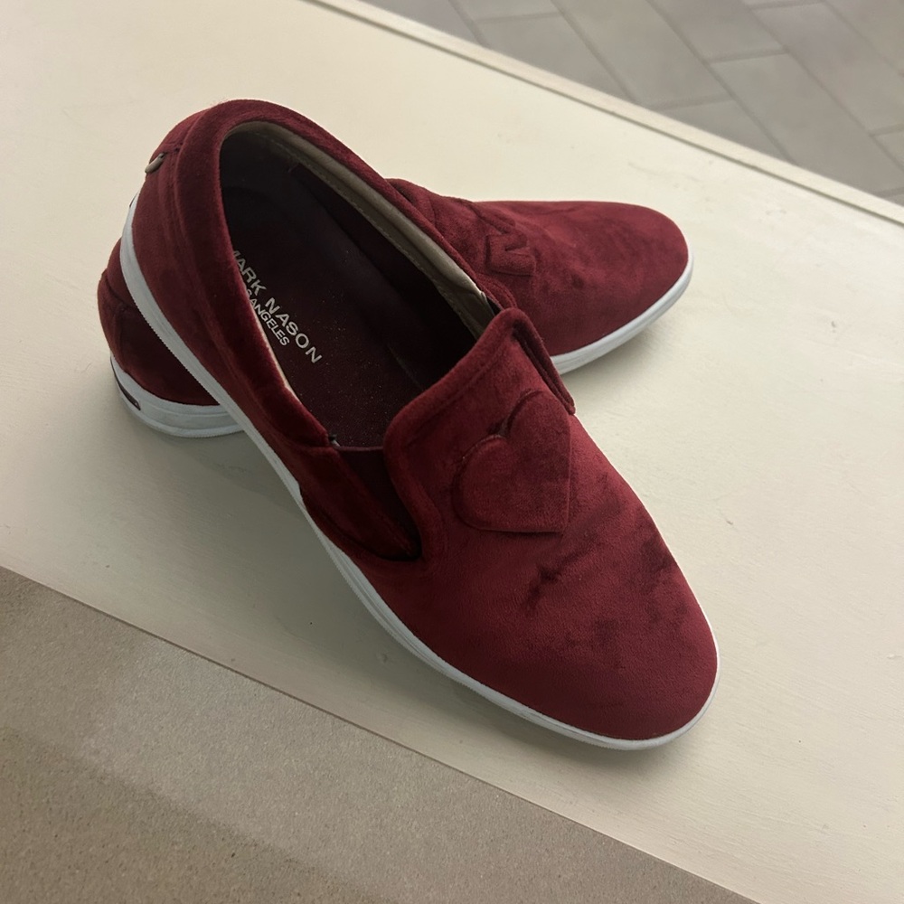 Loafers Mark Nason Men's Burgundy /Red Slip-On Loafers 8 1/2-Excellent shape!!